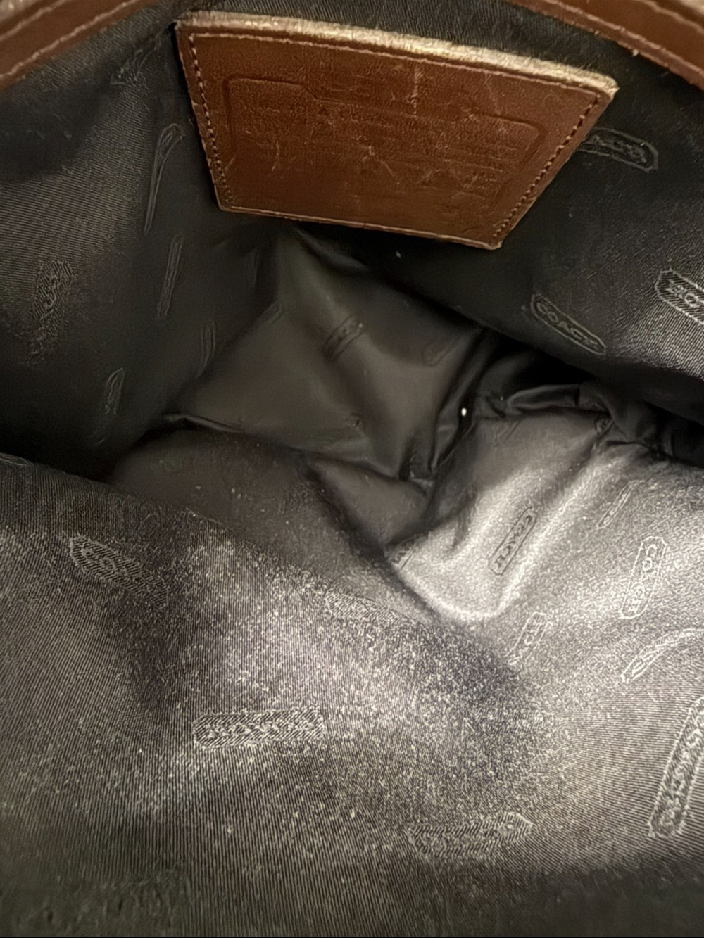 Coach Vintage Classic Lunch Tote 9077 Brown Leather Shoulder Bag - Picture 8 of 14